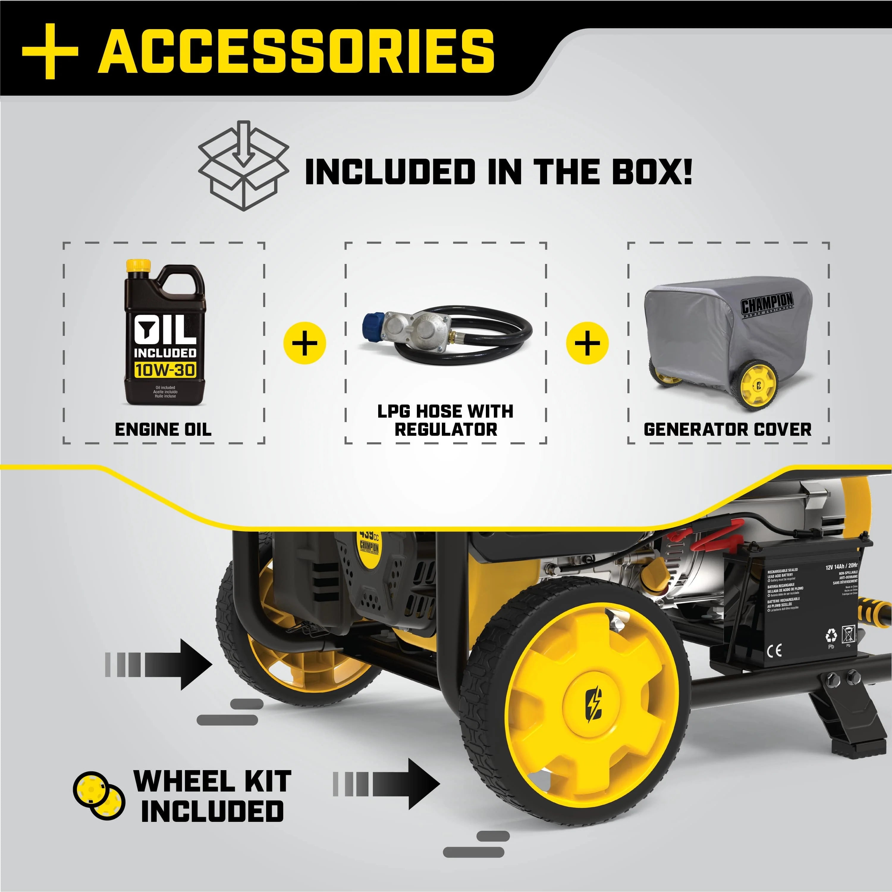 Champion Power Equipment 9375/7500W Dual Fuel Portable Generator J769