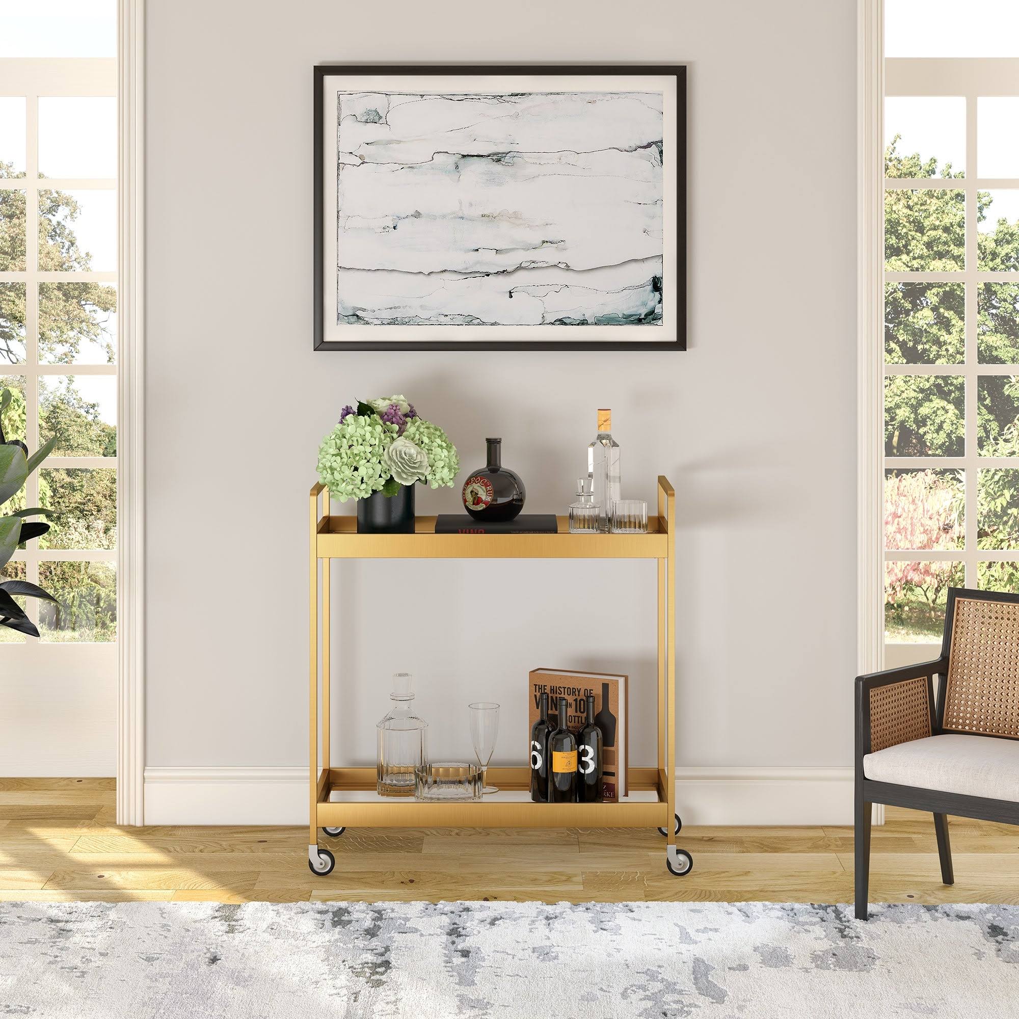 Cooper Bar Cart Brass G605