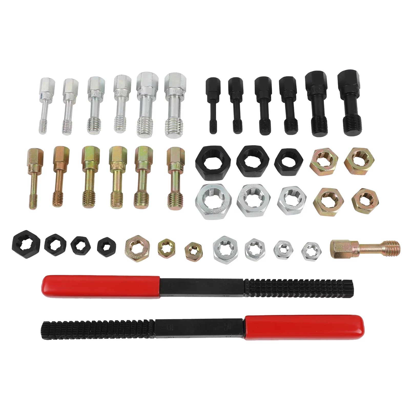 Mrcartool Thread Chaser Set 42PCS Thread Repair Kit UNC UNF Metric J19204