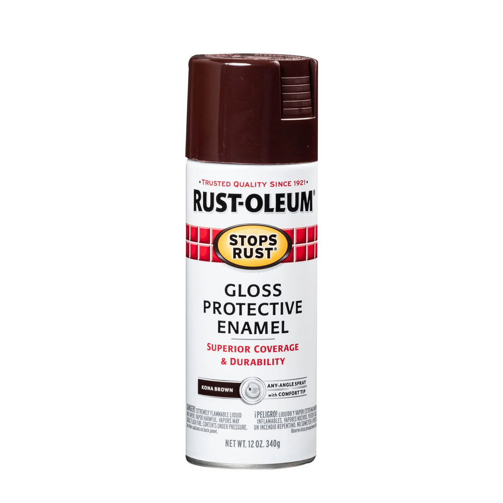 Rust-Oleum Stops Rust Satin Protective Enamel Spray Paint 285092, 12 oz Y531