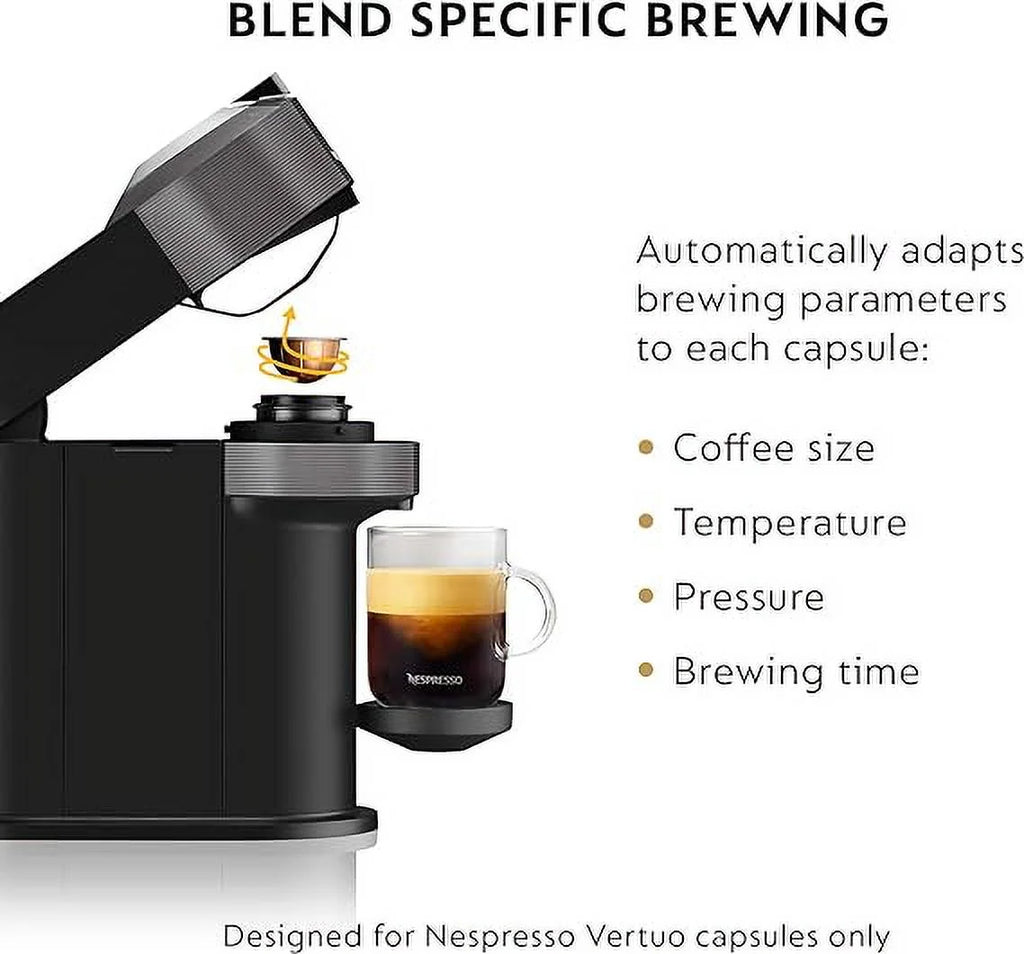 Nespresso Vertuo Next Coffee Espresso Machine ENV120GY Dark Grey L306