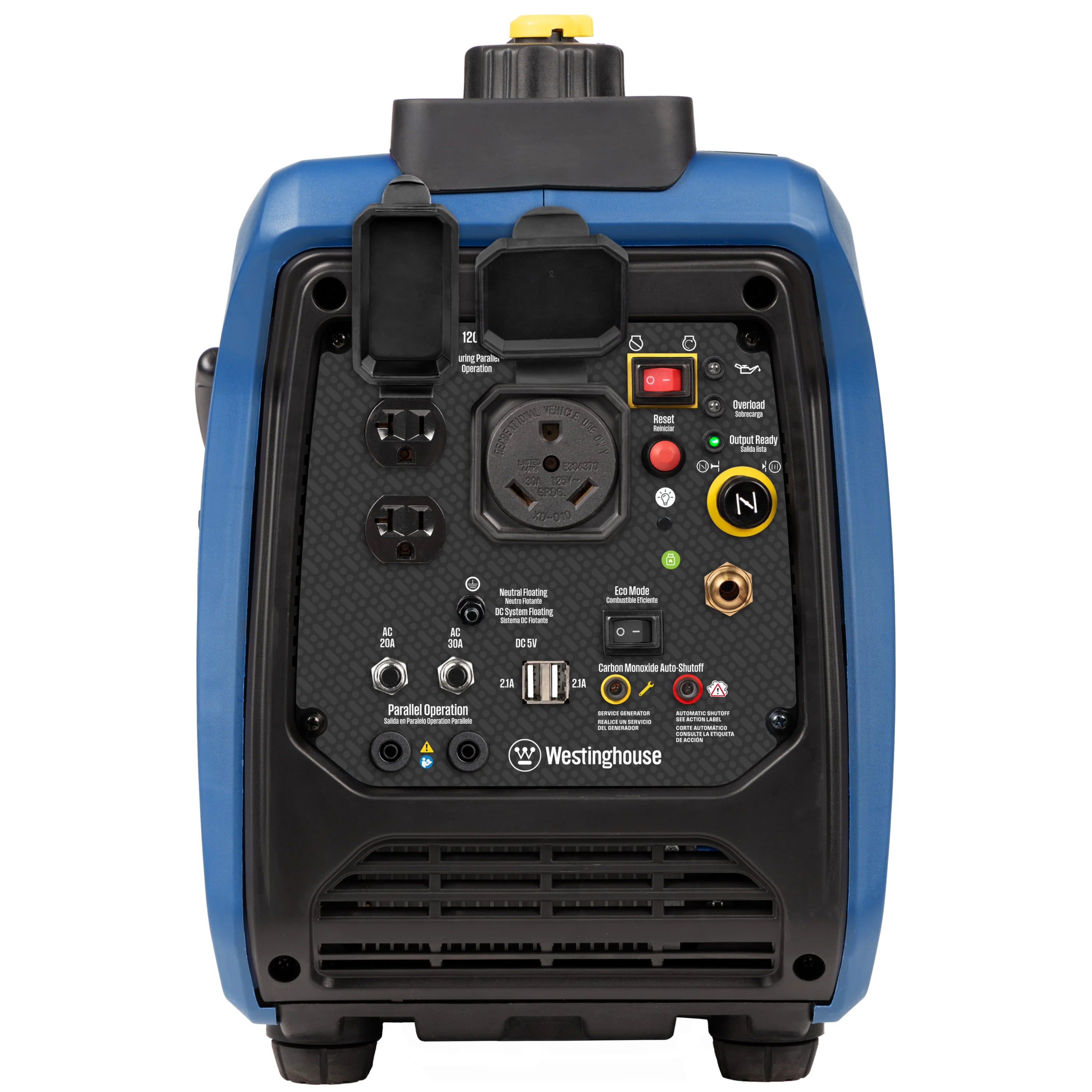 Westinghouse 2550 Peak Watt Dual Fuel Portable Inverter Generator with CO Sensor D813