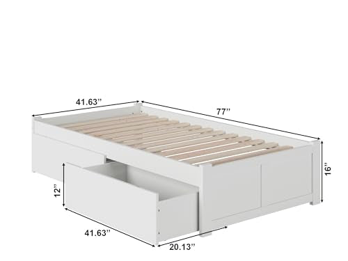 AFI Concord Platform Bed with Storage Drawers J78151