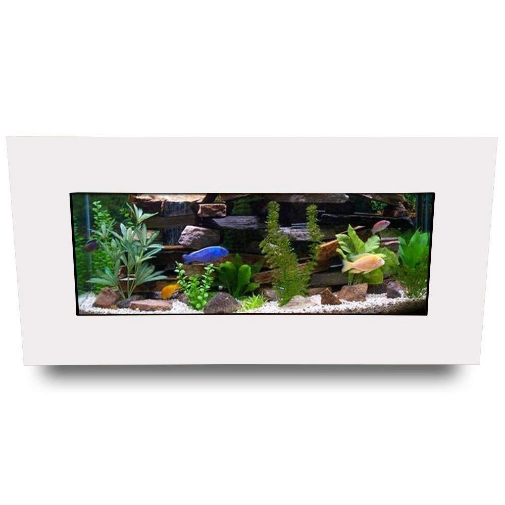 Aussie Aquariums 2.0 Wall Mounted Aquarium Skyline Matte White U4028