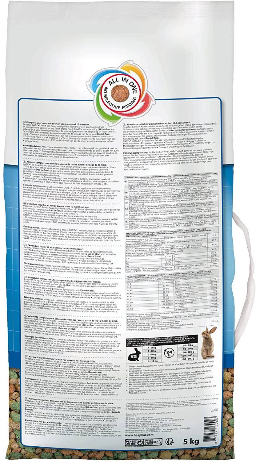 Beaphar Care+ Rabbit Food 5kg J60134