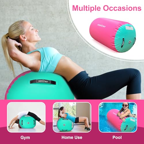 VOFiTNY Inflatable Gymnastics Air Track Tumbling Mat with Pump L674