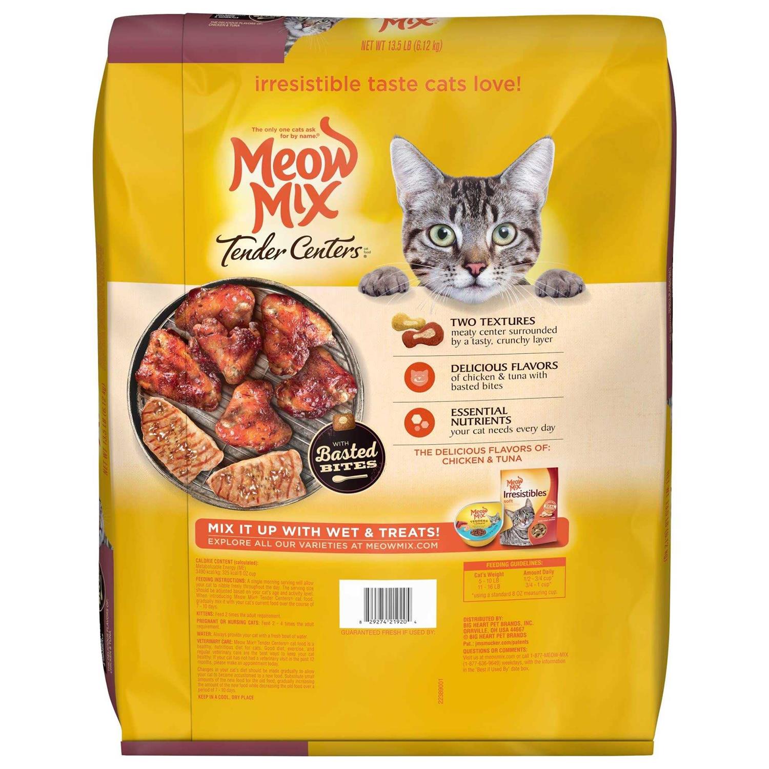 Meow Mix Tender Centers Cat Food M9909