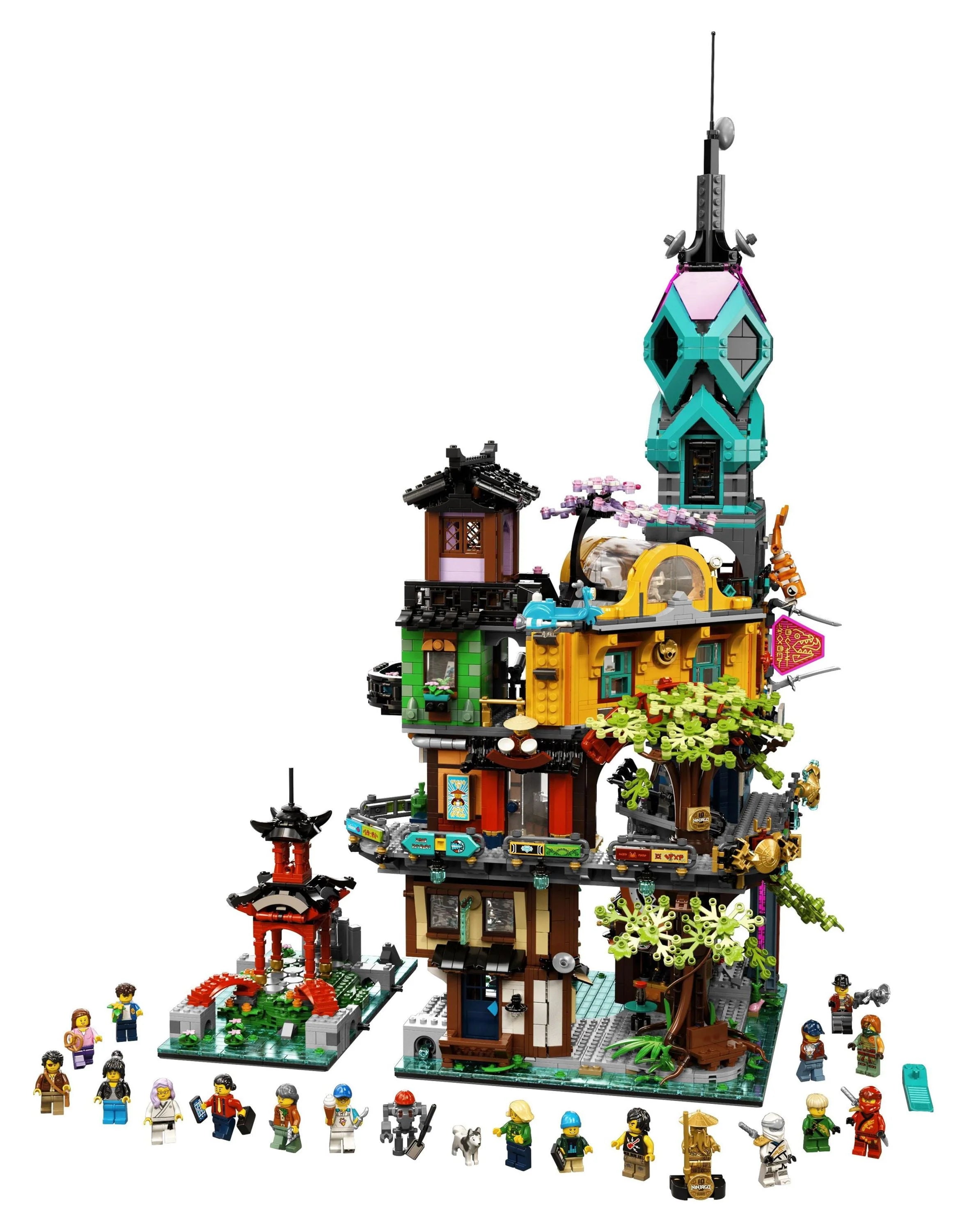 LEGO NINJAGO City Gardens 71741 Building Toy, 5,685 Pieces C221
