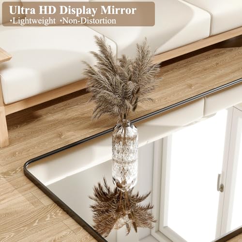 HARRITPURE 56" x 21" Rounded Full Length Floor Mirror with Aluminum Frame I85546