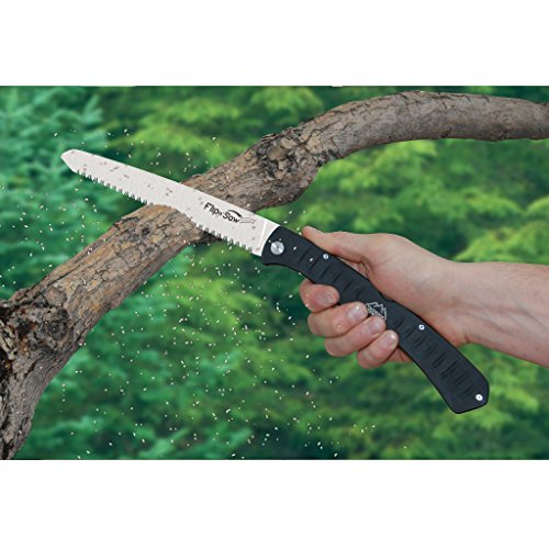 Outdoor Edge Flip N' Zip Saw 4.5" Folding Hunting Saw with Nylon Sheath F4522