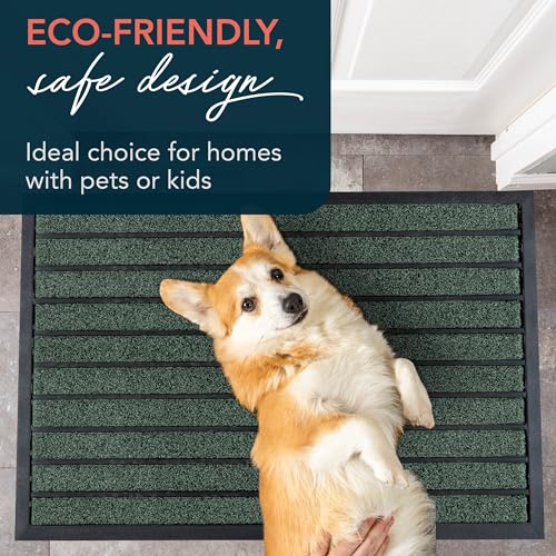 ubdyo Extra Durable Door Mat Non-Slip Outdoor Entrance 30" x 17" Bright Brown W5648