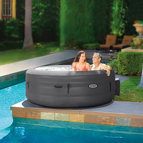INTEX SimpleSpa Inflatable Hot Tub, 6 Person Jet Massage Spa with Pump and Cover S2086