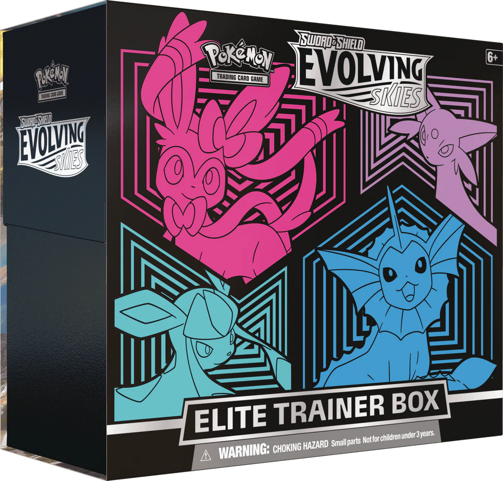 Pokemon Trading Card Games Evolving Skies Elite Trainer Box - Vaporeon Espeon Glaceon Sylveon