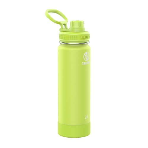 Takeya Actives Water Bottle with Spout Lid, 18 oz, Midnight Blue W579