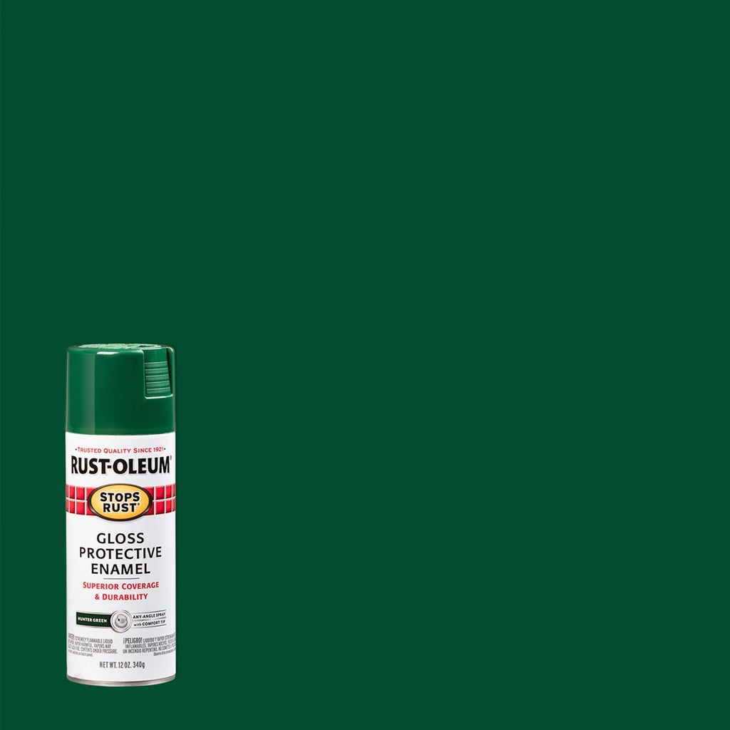 Rust-Oleum Stops Rust Satin Protective Enamel Spray Paint 285092, 12 oz Y531