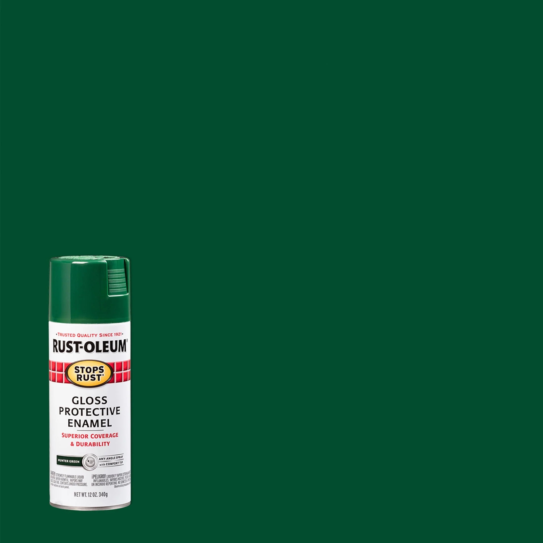 Rust-Oleum Stops Rust Satin Protective Enamel Spray Paint 285092, 12 oz Y531
