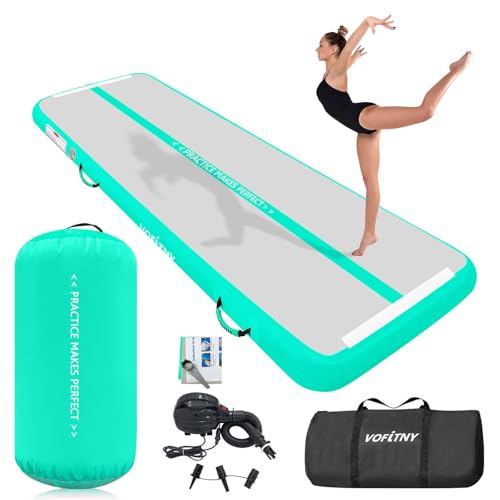 VOFiTNY Inflatable Gymnastics Air Track Tumbling Mat with Pump L674