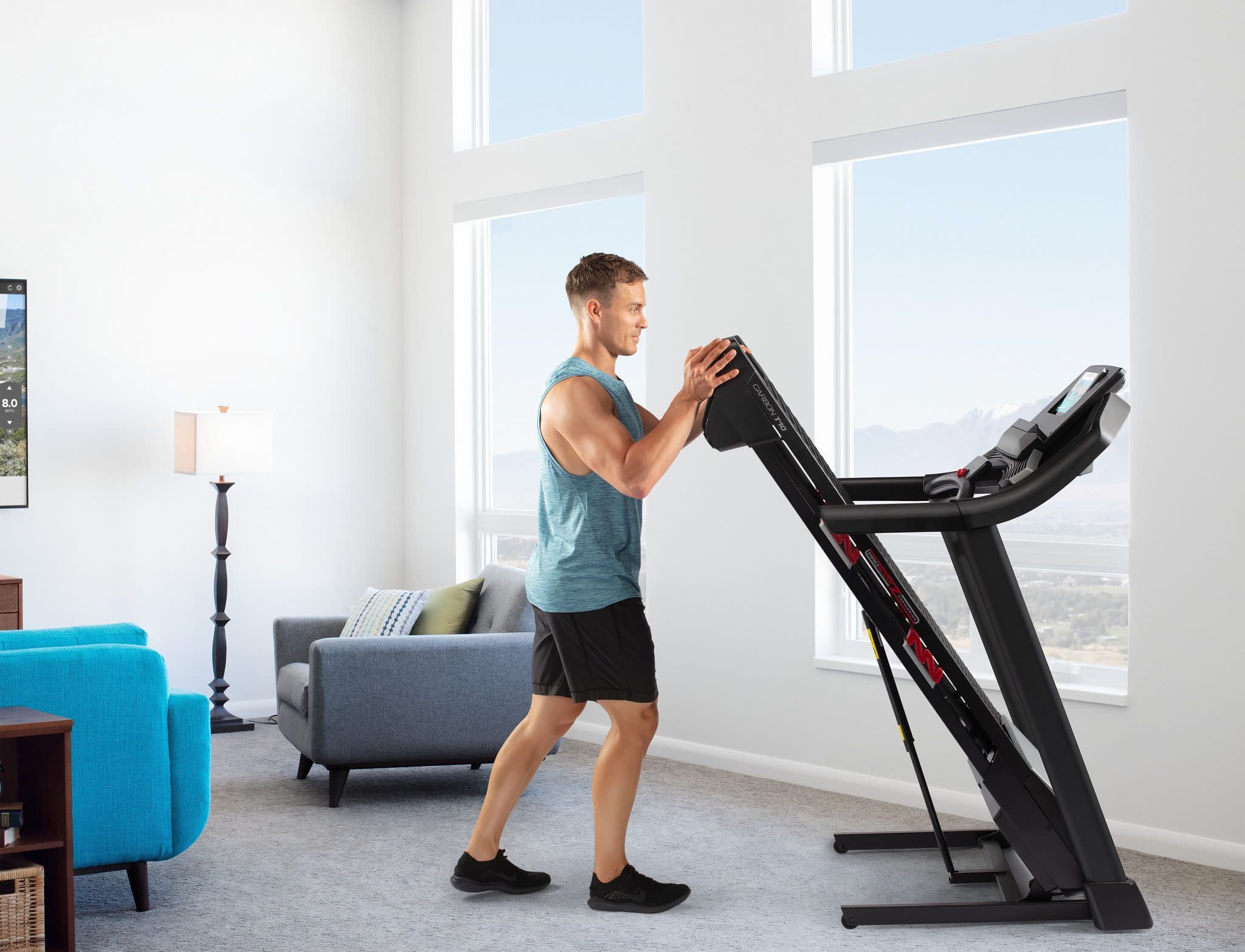 ProForm Trainer 12.0 Folding Treadmill with 10" HD Touchscreen F805624