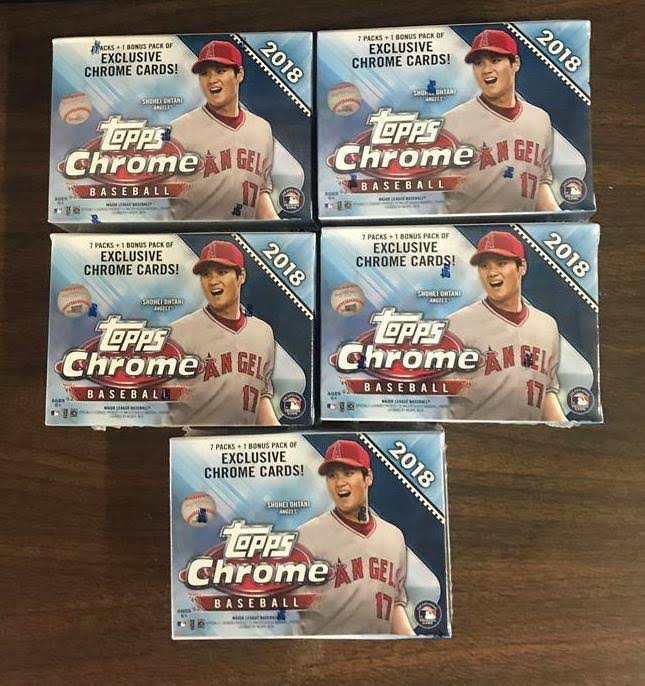 2018 Topps Chrome Baseball Blaster Box S43236