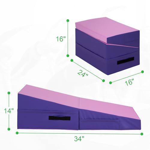 BestMassage Gymnastics Mat Folding Tumbling Mat with Handle G7001
