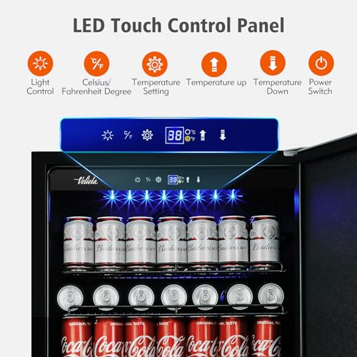 Electric Humidor Cabinet 35L with Digital LED Screen and Humidity Control C6096