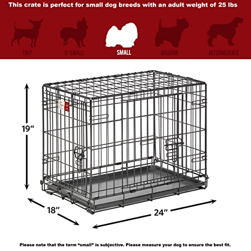 MidWest Homes for Pets Double Door 36-Inch Folding Dog Crate Y75670