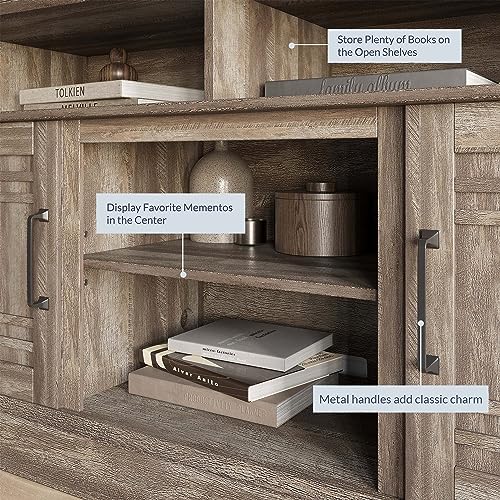 BELLEZE Norrell 48" Farmhouse Wood TV Stand for TVs up to 50 Inch, White R284