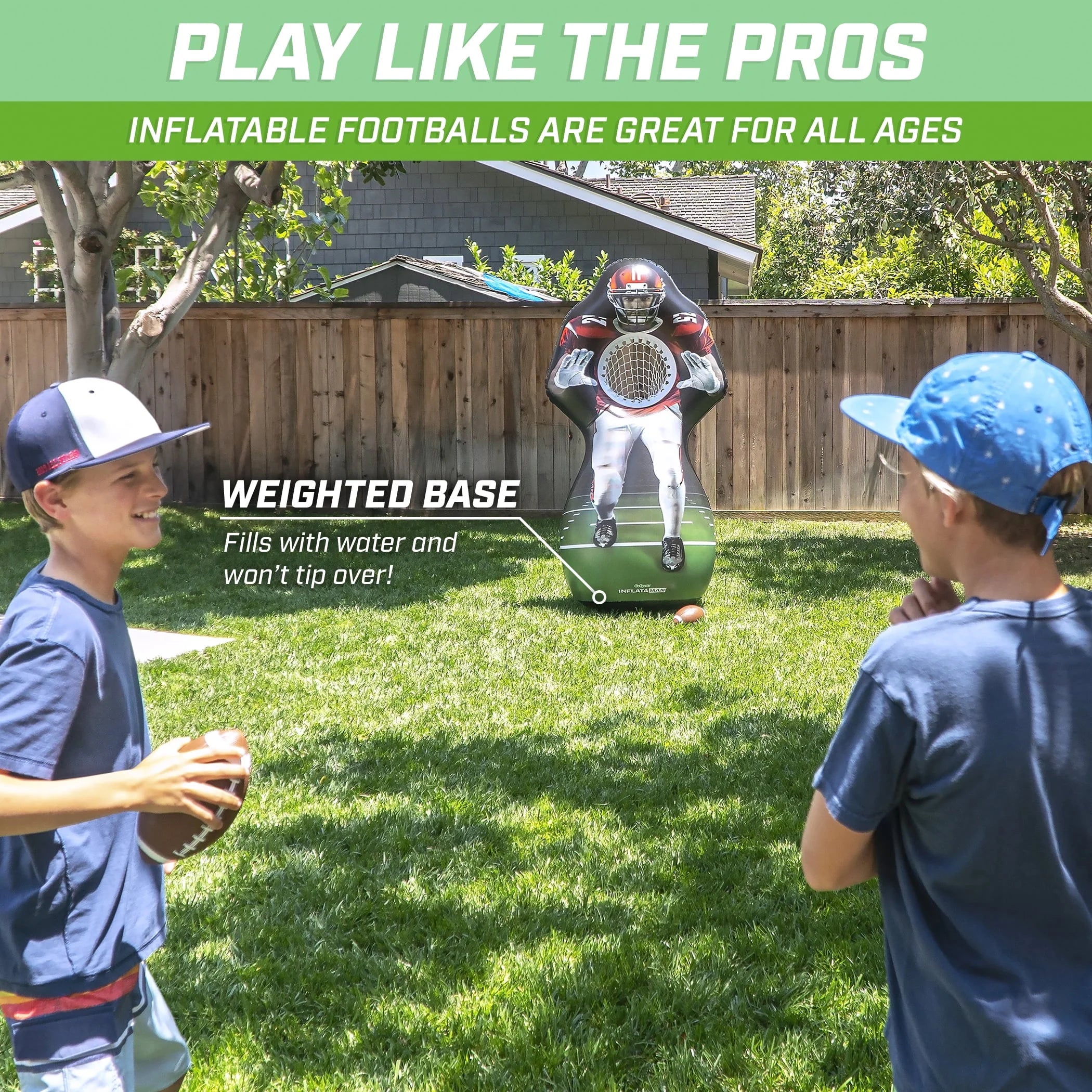 GoSports Inflataman Football Challenge Inflatable Toss Game K460774