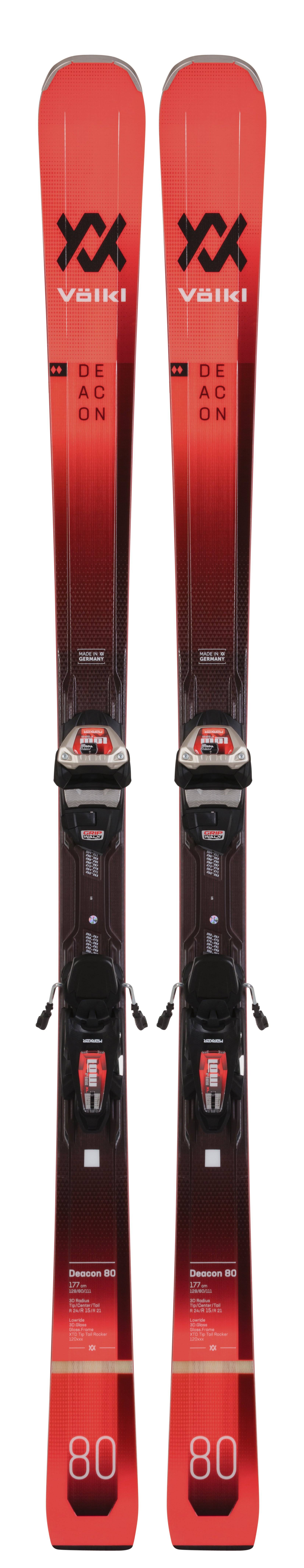 Volkl Deacon 80 Skis w/Lowride XL 13 FR GW Bindings 2021 162 - Avayadevconnect