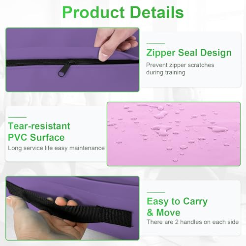 BestMassage Gymnastics Mat Folding Tumbling Mat with Handle G7001