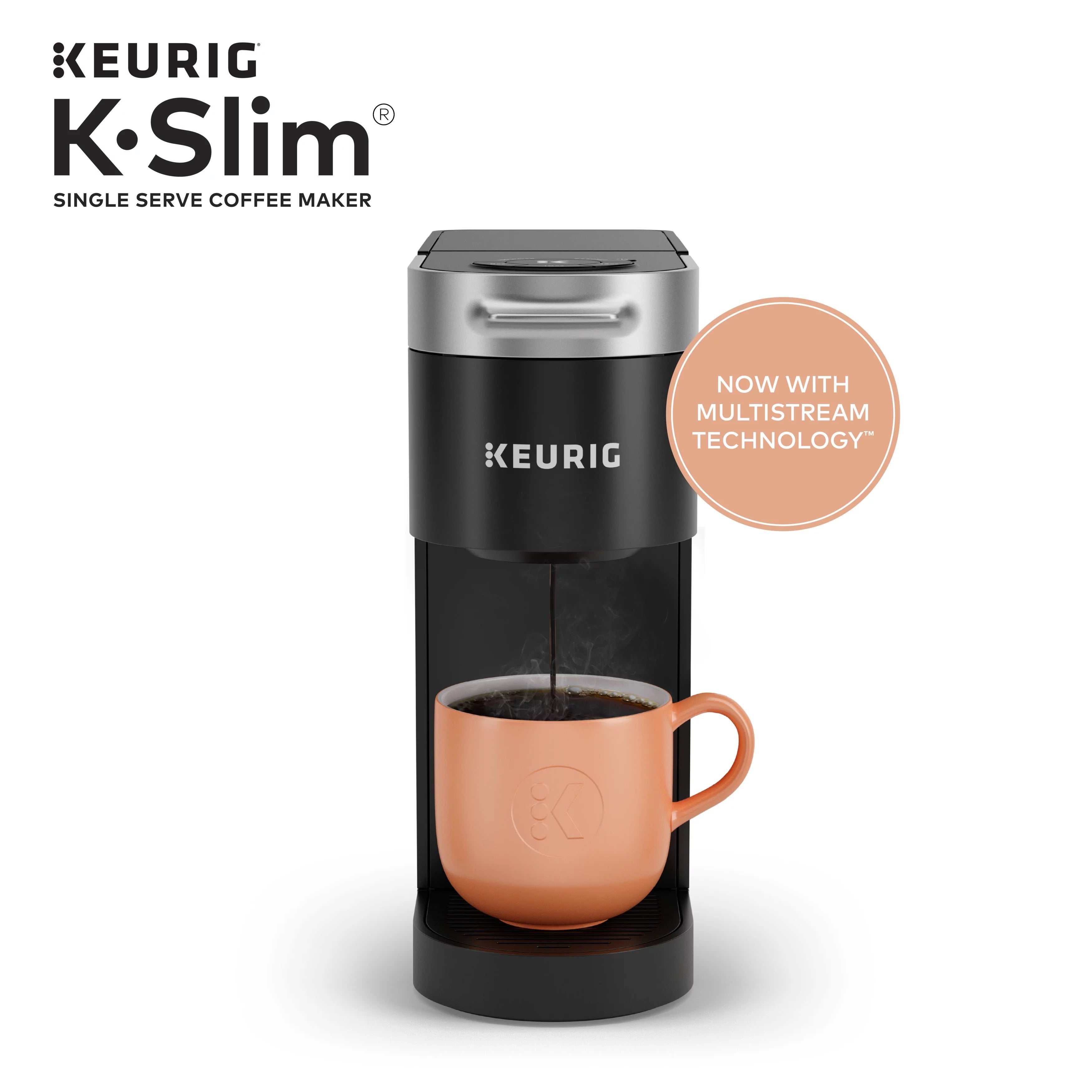 Keurig K-Slim Single-Serve K-Cup Pod Coffee Maker, Black W853