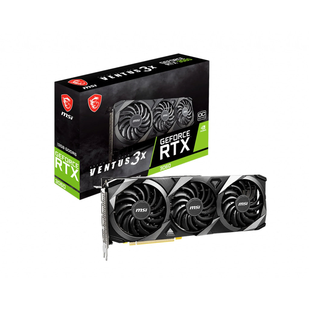 MSI GeForce RTX 3060 VENTUS 3X 12G OC 12GB GDDR6 Graphics Card I929