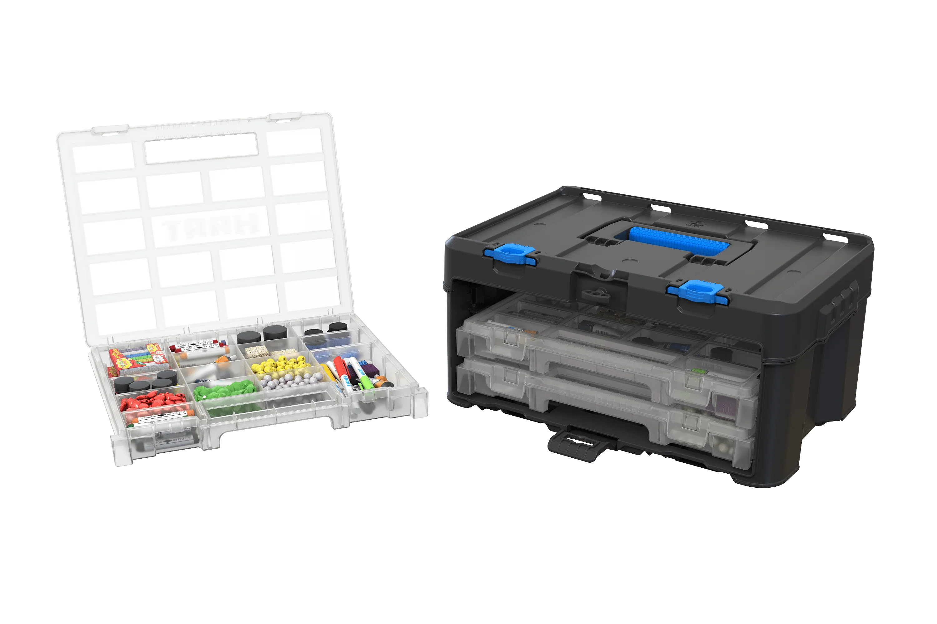 Hart Stack System 3 Case Parts and Tool Box Organizer Z119335