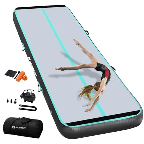 AKSPORT Gymnastics Air Mat Tumble Track with Air Pump A7907