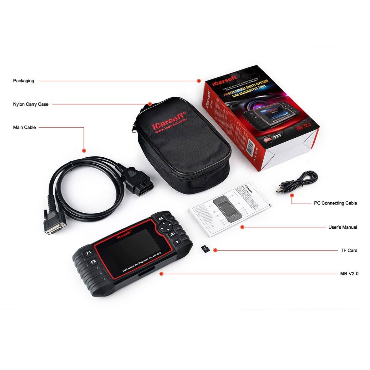 iCarsoft MB V2.0 Diagnostic Tool for Mercedes-Benz Sprinter Smart X535