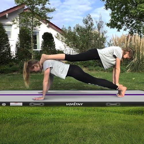 VOFiTNY Inflatable Gymnastics Air Track Tumbling Mat with Pump L674