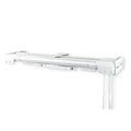 Astamoda White Heavy Duty Double Traverse Rod - Center Open 84-156x22