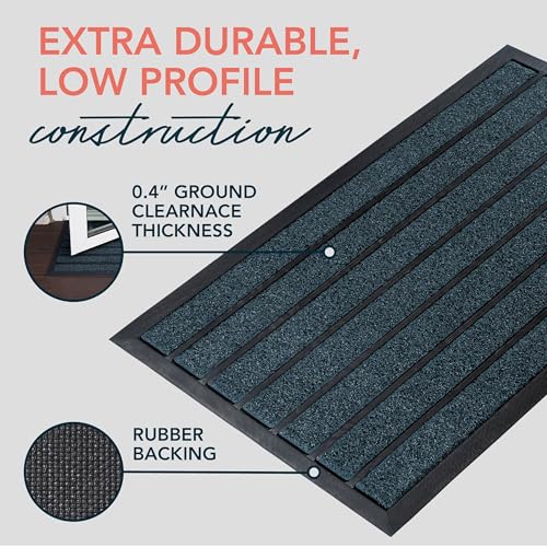 ubdyo Extra Durable Door Mat Non-Slip Outdoor Entrance 30" x 17" Bright Brown W5648
