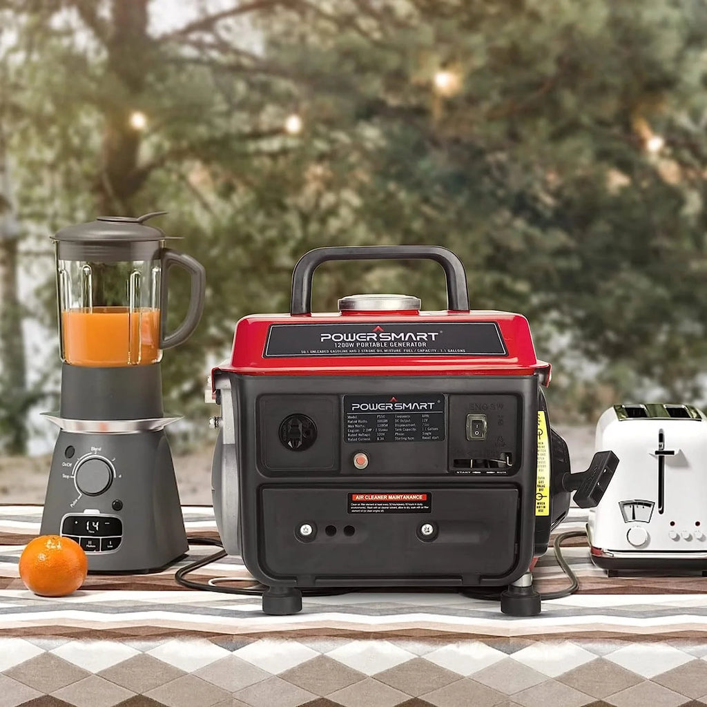 PowerSmart 1200W Portable Inverter Generator, Gas Powered W742