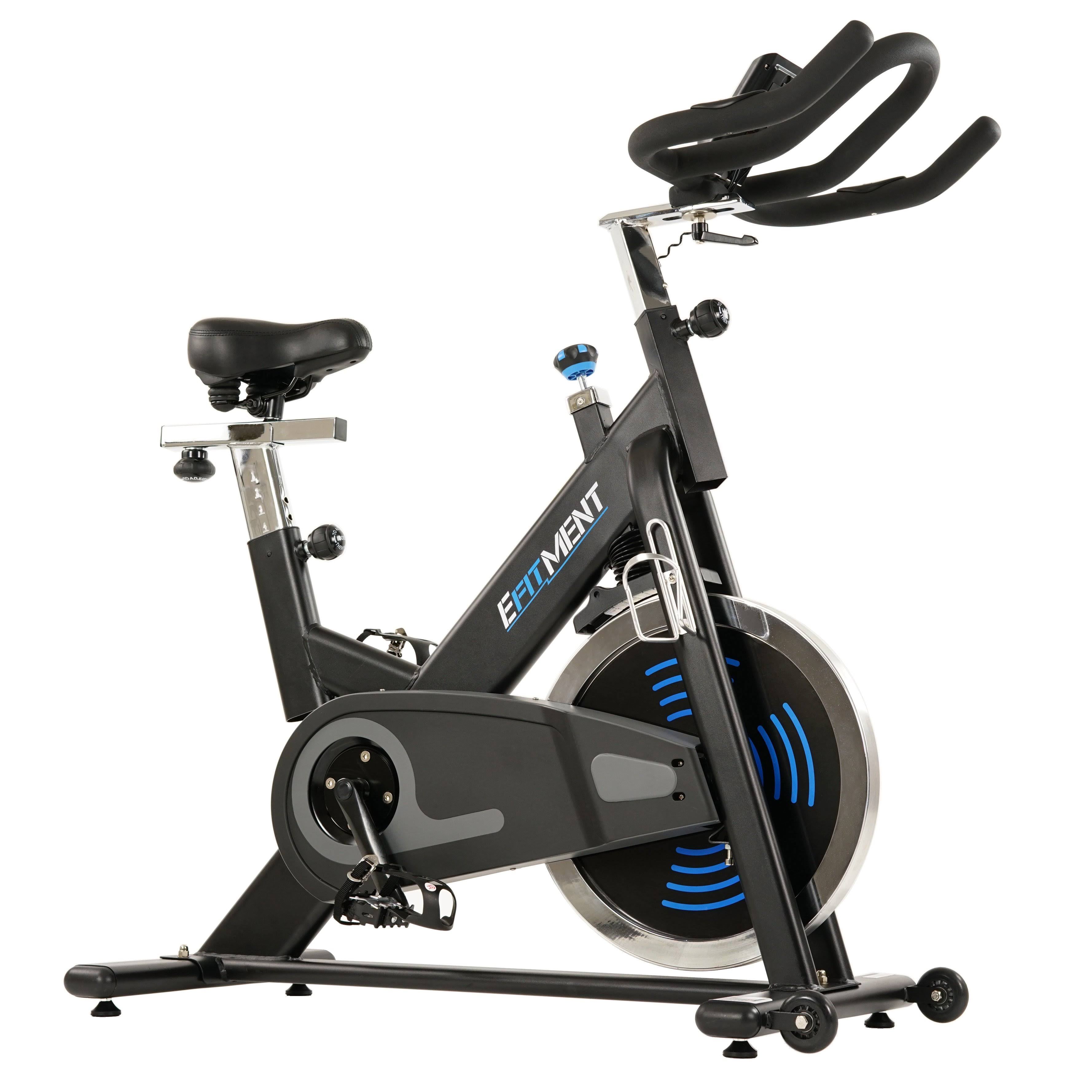 EFITMENT Indoor Cycle Bike with 40 lb Flywheel and LCD Monitor W63252