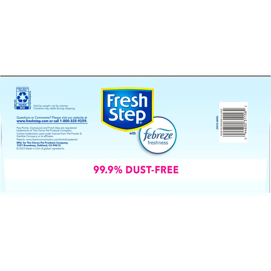 Fresh Step Lightweight Extreme Scented Clumping Cat Litter with Febreze, 15.4 lbs U17292