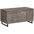 Coltport Storage Trunk (Distressed Gray) by Ashley Furniture