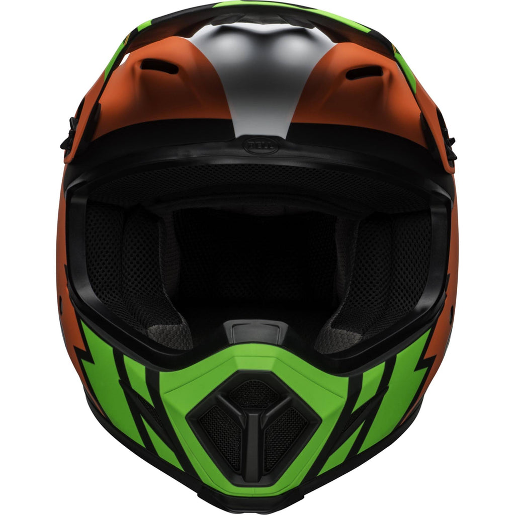 Bell MX-9 MIPS Strike Helmet Infrared/Green/Black G317
