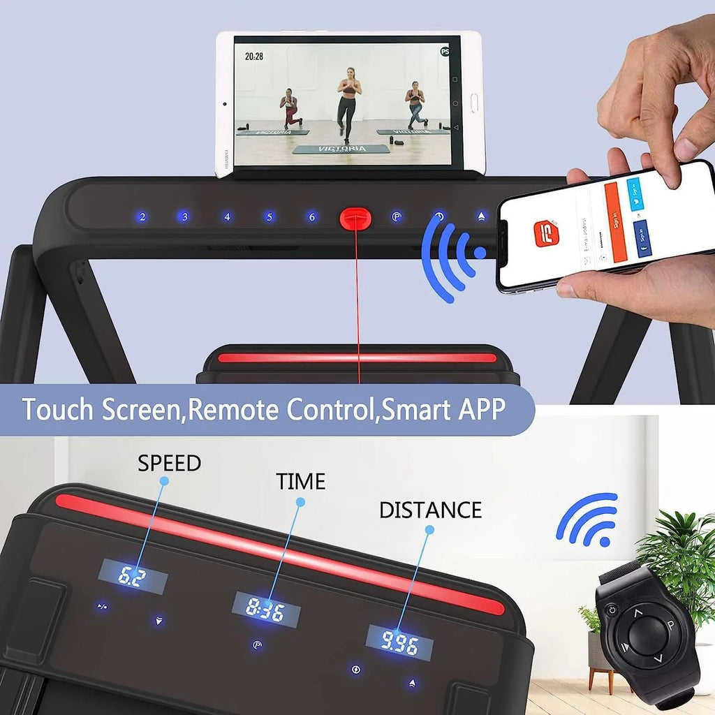 Under Desk Treadmill 2 in 1 Folding Portable Walking Electric with Remote Control S2694