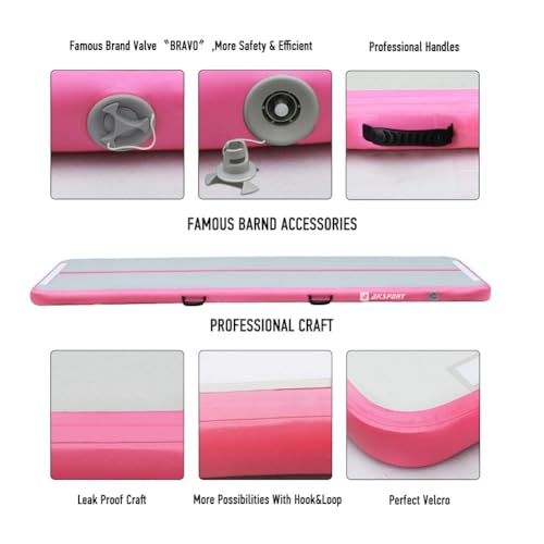 AKSPORT Gymnastics Air Mat Tumble Track with Air Pump A7907