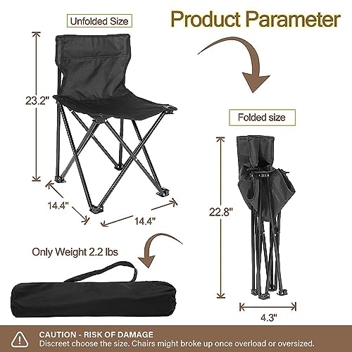 YSSOA Removable Footrest Reclining Camping Chair, Black J500901