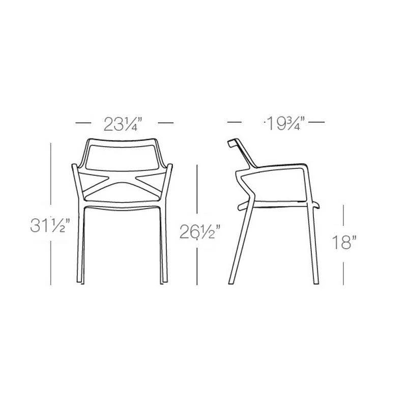 Vondom Delta Chair Bronze D2587