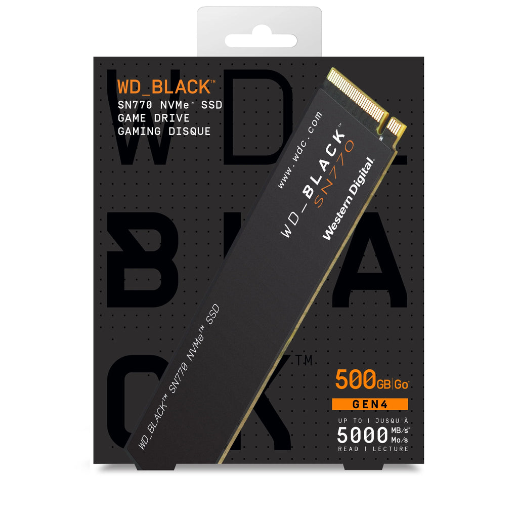 WD Black 1TB SN770 NVMe Internal Gaming SSD PCIe Gen4 M.2 2280 E181569