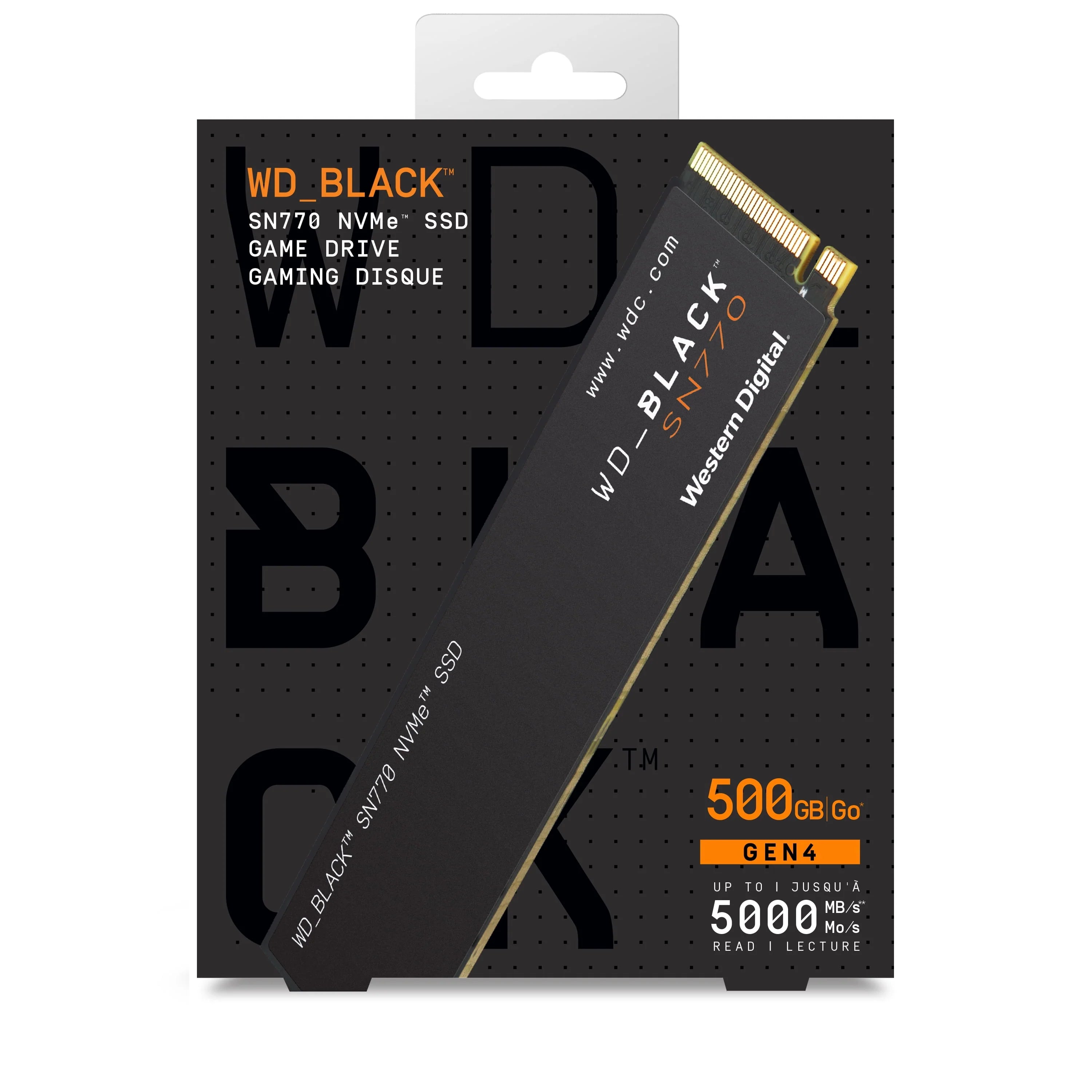 WD Black 1TB SN770 NVMe Internal Gaming SSD PCIe Gen4 M.2 2280 E181569