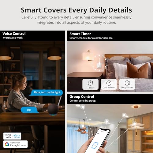 SONOFF ZigBee Smart Light Switch ZBMINIR2 4-Pack, Voice Control with Alexa & Google Home Y847821